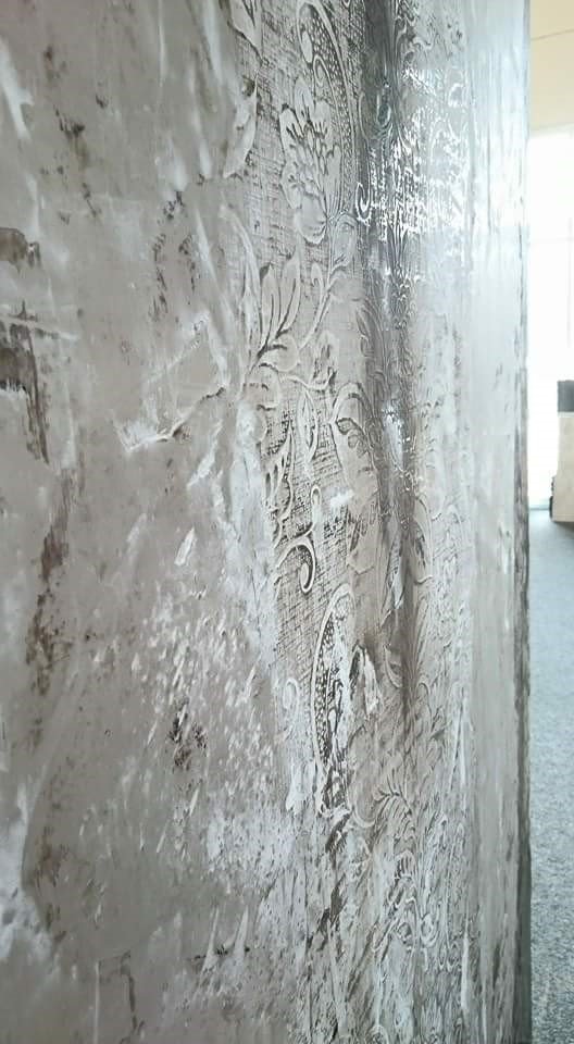 Stucco Gesso, geprägt und gepudert